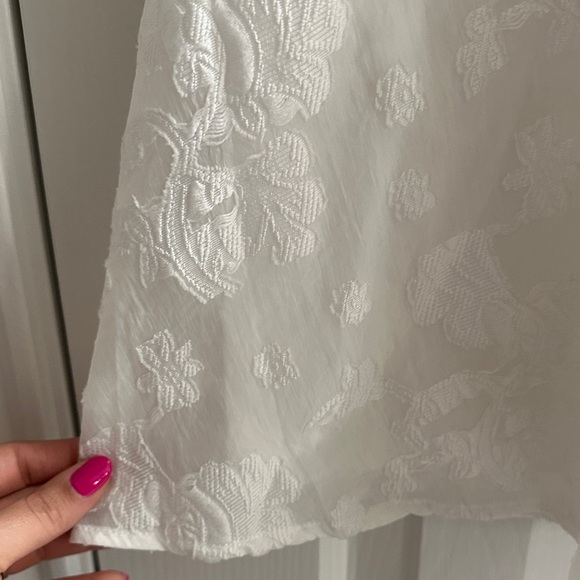 Princess Polly New Chapters Broderie Mini Dress White Floral Embroidery Size 8 - Picture 5 of 12